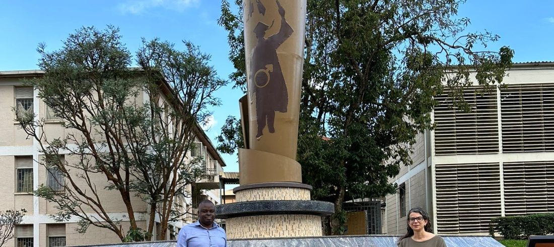 Dr. Stephen Ojiambo Wandera and Dr. Monica Maria Diaz at Makerere University.